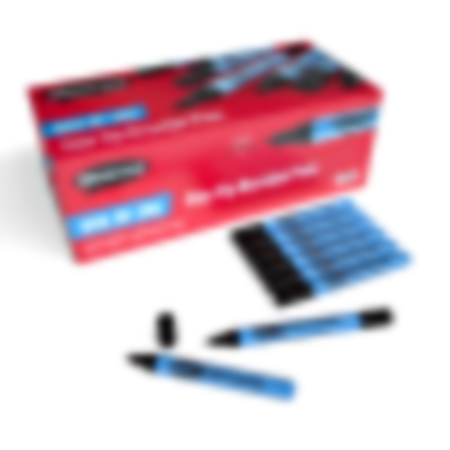 Show-me Drywipe Pen Fine Tip Blk Pk 200