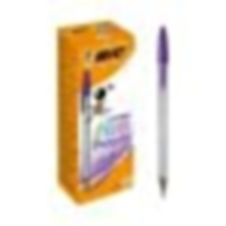 Bic Crystal Fun Pen Purple Pack 20