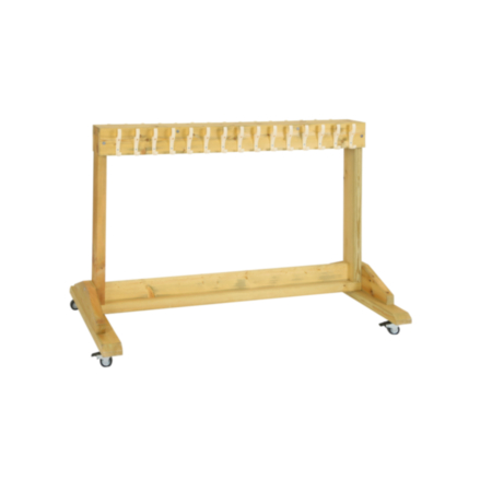 Outdoor Early Years Wooden Mobile Coat Rack