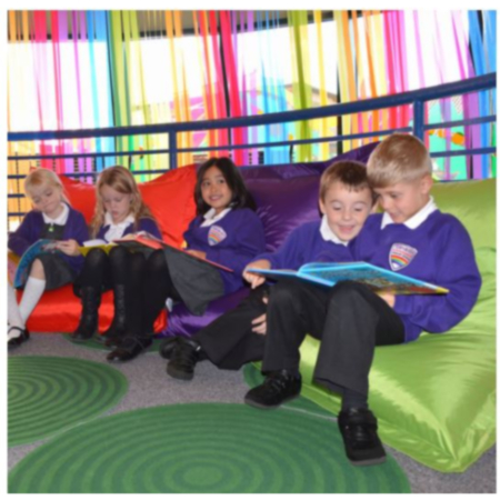 Primary Children&#039;s Teal Bean Bag Floor Cushion