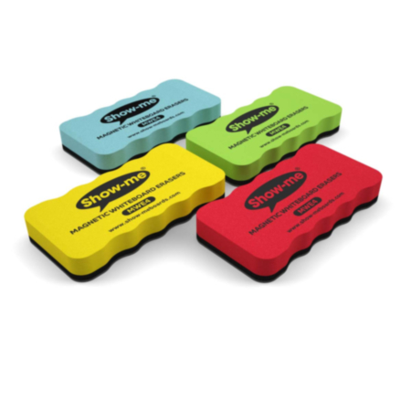 Show-me Magnetic Board Eraser Ass Pk 4