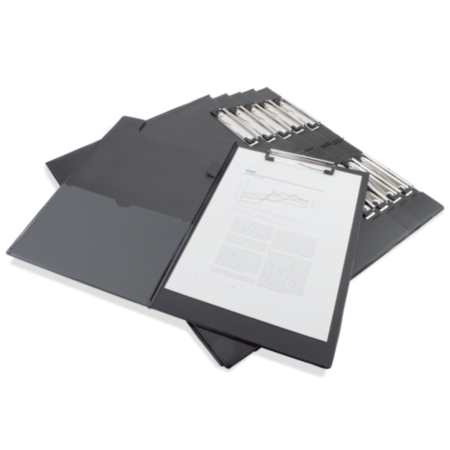 PVC Clipboard Black - Pack of 10