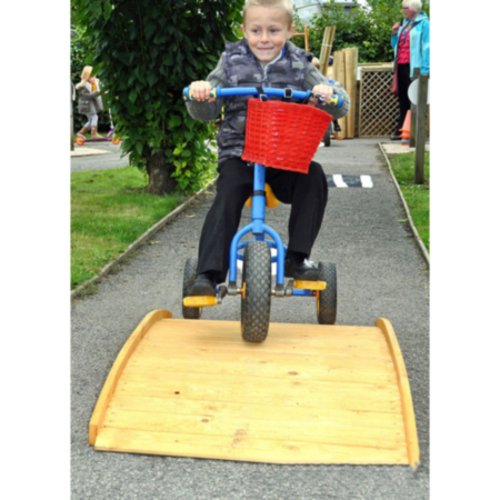 Early Years Outdoor Wooden Trike Arch Bridge