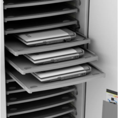 LapCabby 16H Laptop Storage and Charging Trolley - Charcoal