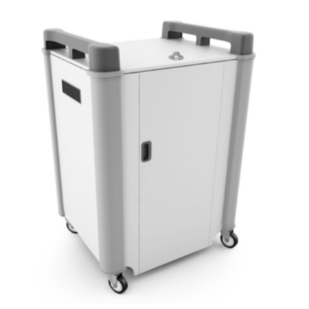 LapCabby 16H Laptop Storage and Charging Trolley - Charcoal
