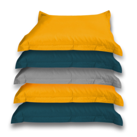 Primary Student&#039;s Natural Toned Bean Bag Floor Cushion - Pack of 5