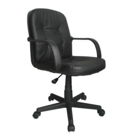 Delph Office Medium Back Leather Effect Executive Armchair