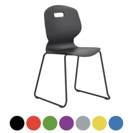 Titan Arc Classroom Chair - Skid Base