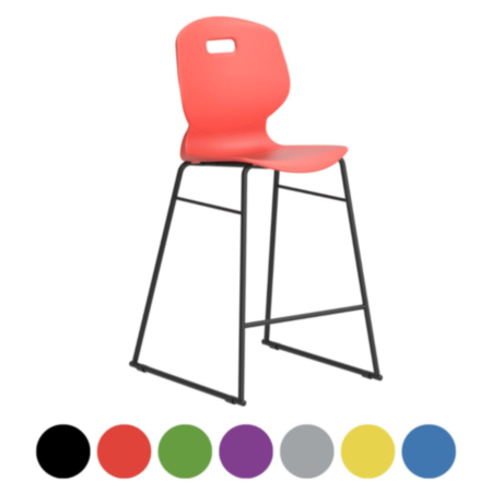 Titan Arc Classroom High Chair - Skid Base