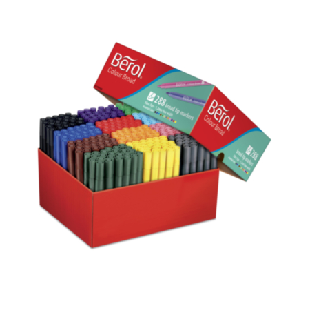 Berol Colourbroad Pens 288 Assorted