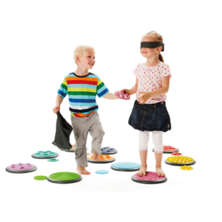 Early Years Active Play Tactile Stepping Discs - Complete Set