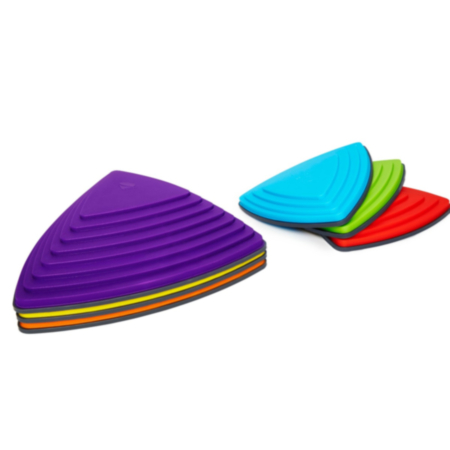 Early Years  Balancing River Shaped Stepping Stones-Bright Colours