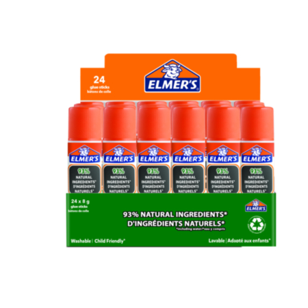 Elmers 8g Pure School Glue Stick  Pack 24