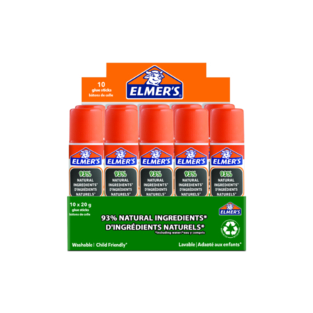 Elmers 20g Pure School Glue Stick  Pack 10
