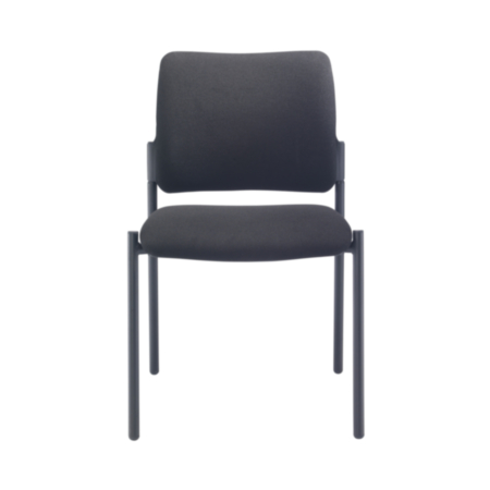 Florence Fabric Meeting and Conference Side Chair - Black Frame