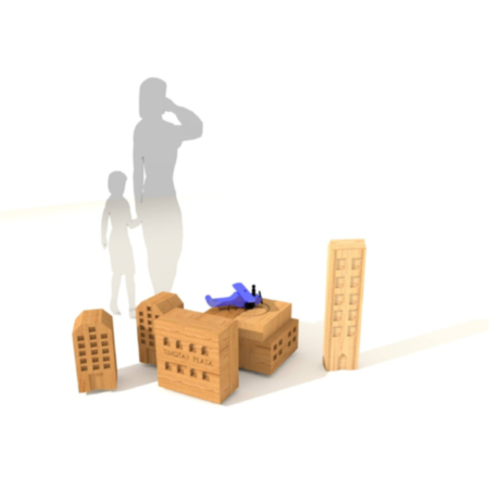 Timotay Education Small World Role Play Buildings 