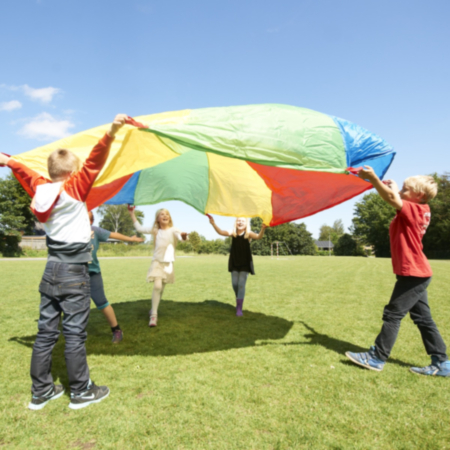 Gonge Five Metre Primary School Indoor Or Outdoor Parachute With Twelve Handles