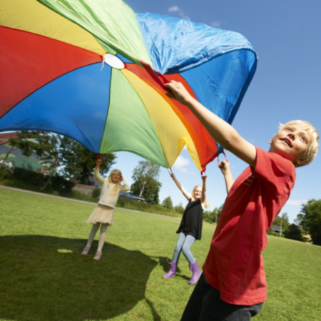 Gonge Five Metre Primary School Indoor Or Outdoor Parachute With Twelve Handles