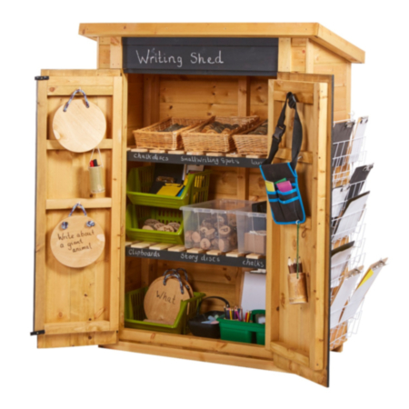 Wooden Outdoor Blackboard Storage Shed