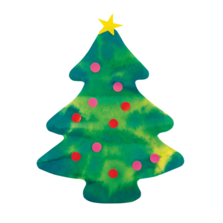 Colour Diffusing Evergreen Trees