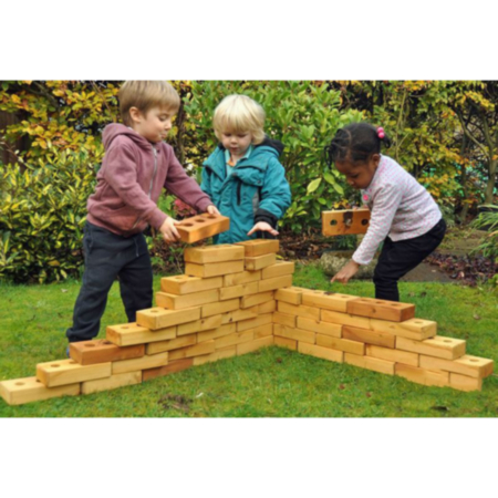 Early Years Lightweight Softwood Building Bricks - Pack of 60