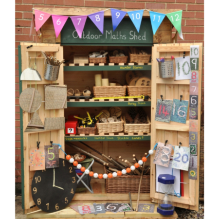 Outdoor Wooden Maths Counting Shed