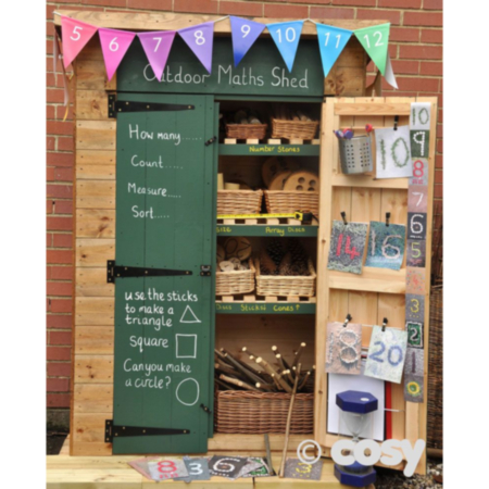 Outdoor Wooden Maths Counting Shed