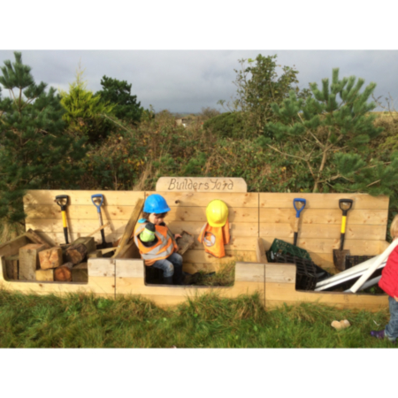 Wooden Outdoor Active Play Highway Builders Yard