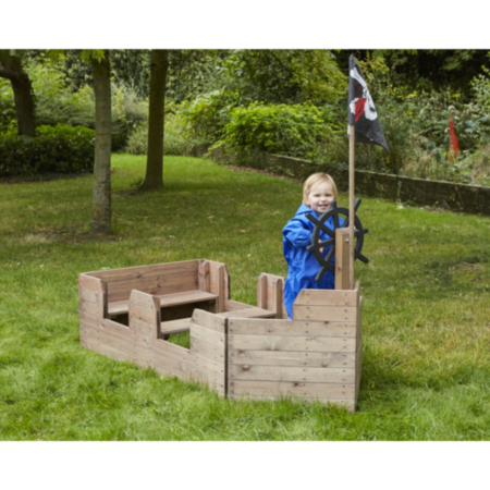 Early Years Outdoor Wooden Boat