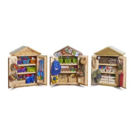 Early Years Columbia Market Mini Storage Sheds (Set of 3)