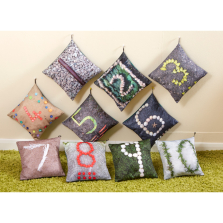 Nature Themed Classroom Number Cushions - Pack of 10