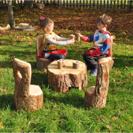 Early Years Wooden Small Knights of the Round Table and 4 Chairs