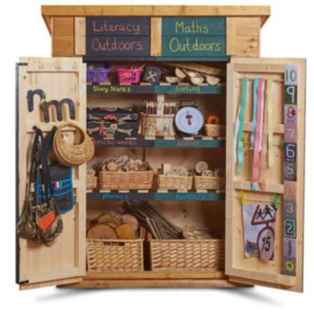 Outdoor Wooden Maths and English Combi Shed