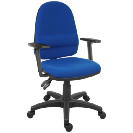 Ergo Twin Fabric High Back Ergonomic Office Operators Chair with Height Adjustable Arms