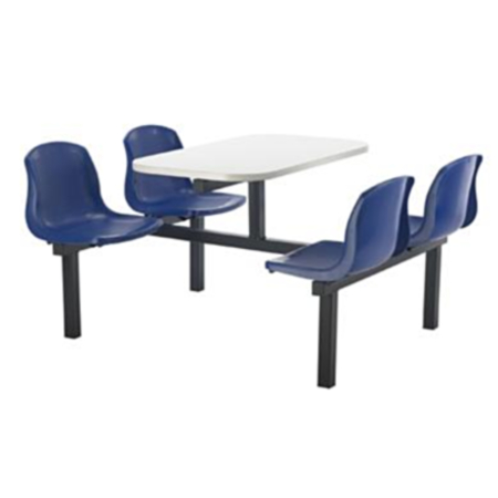 Economy 4 Seater Fast Food Dining Unit with Both Sides Accessible 