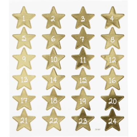 Advent Number Stickers