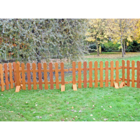 Wooden Outdoor Rustic-Style Fencing - Pack of 4