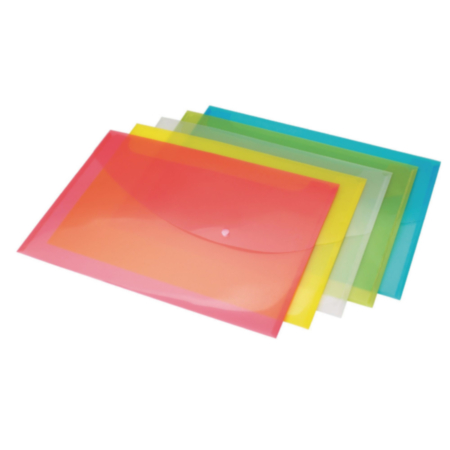 Popper Wallet A5- Brights Pack 5