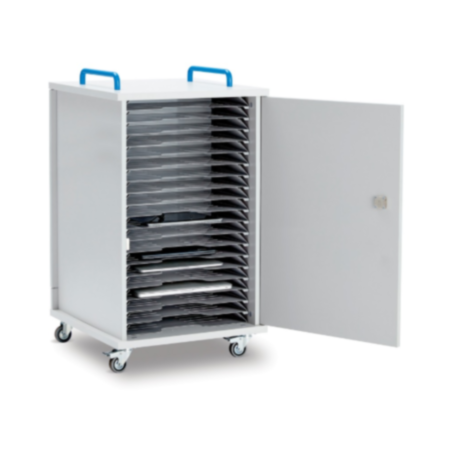 LapCabby Lyte Single Door 20-Device Mobile Metal Shelf Charging Cabinet