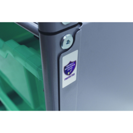 Callero Shield Antimicrobial Medical Trolley with 16 Shallow and 4 Deep Trays