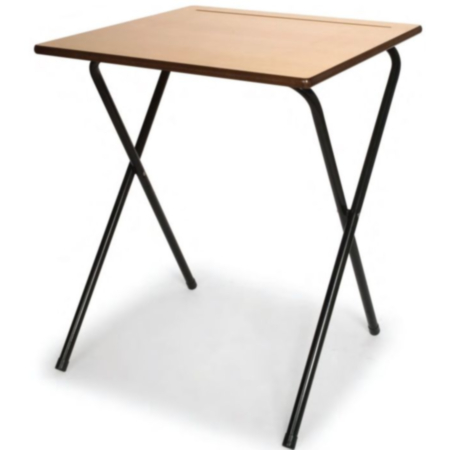 ZLITE Folding Wooden Exam Desk-600x600mm - Beech
