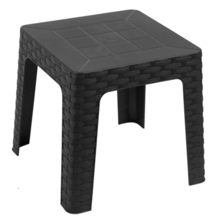 Genoa Rattan Stackable Low Table-Anthracite 