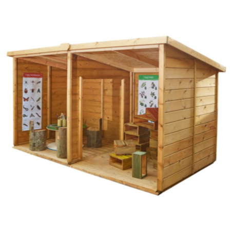 Early Years Wooden Double Super Shelter