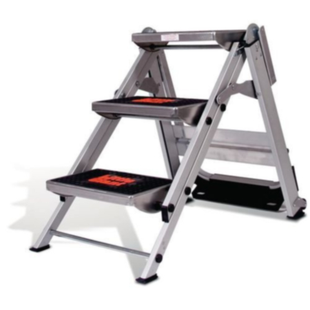 Wide Tread Folding Safety Step - 3 Tread