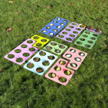 Large Early Years Outdoor Stained Wooden Number Frames