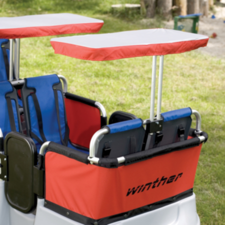 Sun Reflective Attachable Canopy for Kiddy Bus