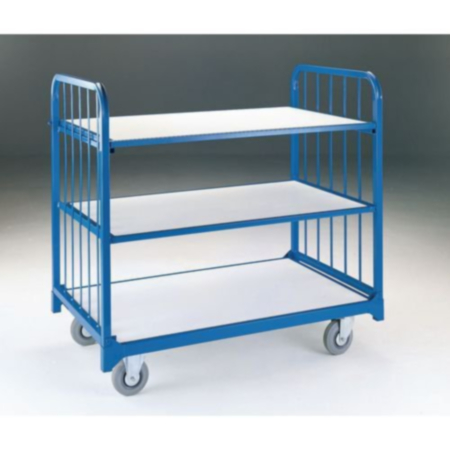 3 way convertible shelf truck on nylon wheels