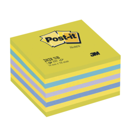 Post-it Cube 76x76mm Neon Blue