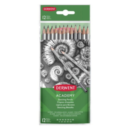 Derwent Acad Sketch Pencils Pack 12
