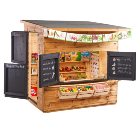 Early Years Wooden Outdoor Role Play Supermarket Store